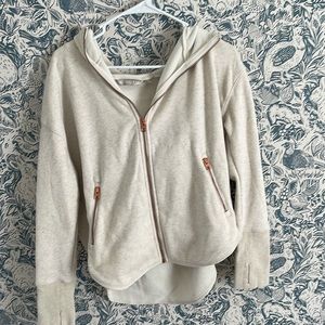 Cream Athleta zip up